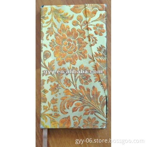 Embossed pattern cloth hardcover notebook 2012